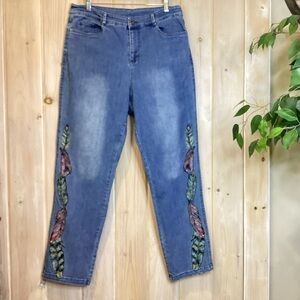 Back in the Saddle Embroidered Jeans Size 12